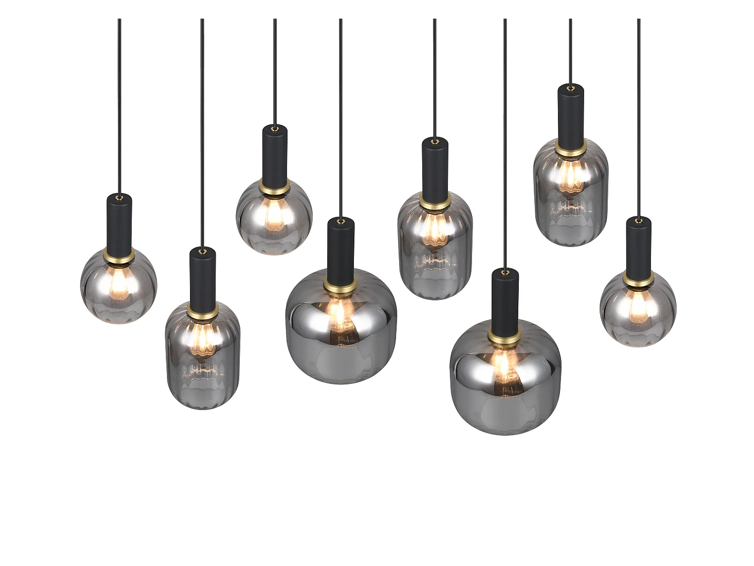 Hanglamp DIVA - 0x0x150 cm - Zwart