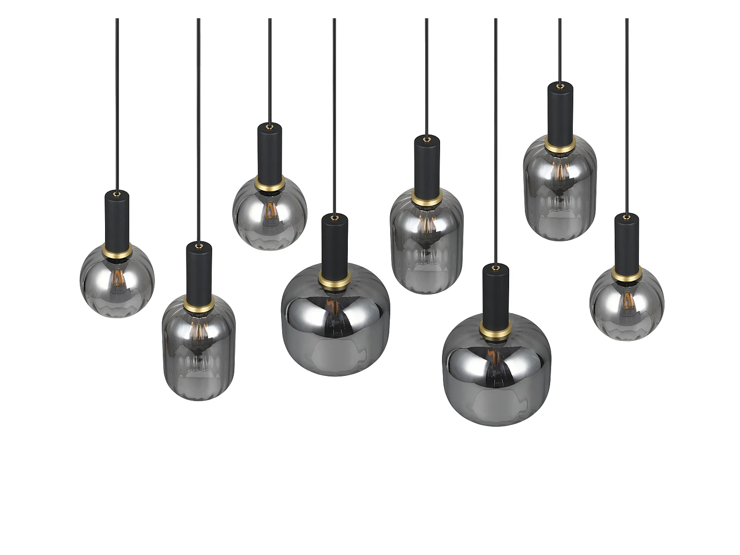 Hanglamp DIVA - 0x0x150 cm - Zwart