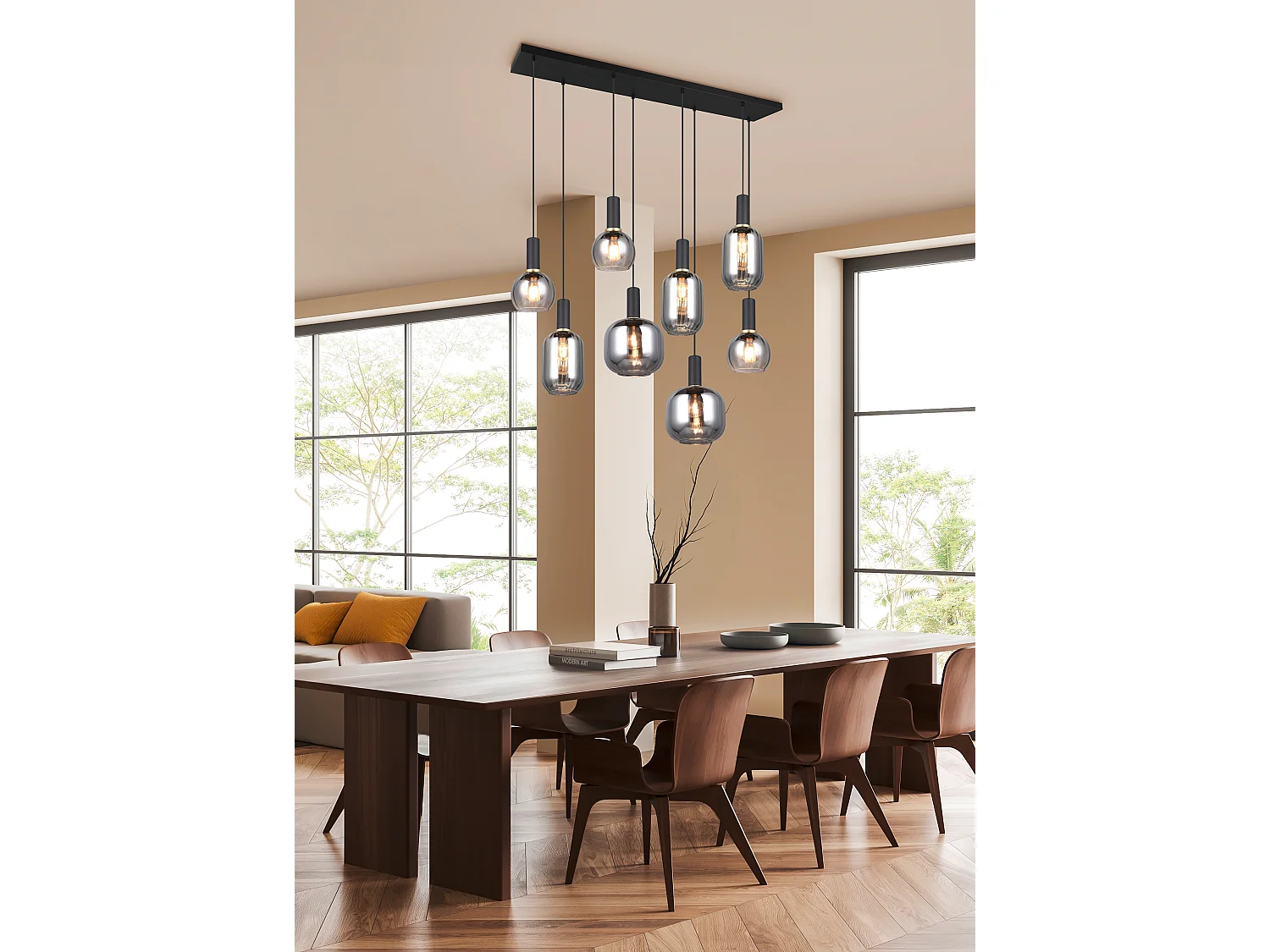 Hanglamp DIVA - 0x0x150 cm - Zwart