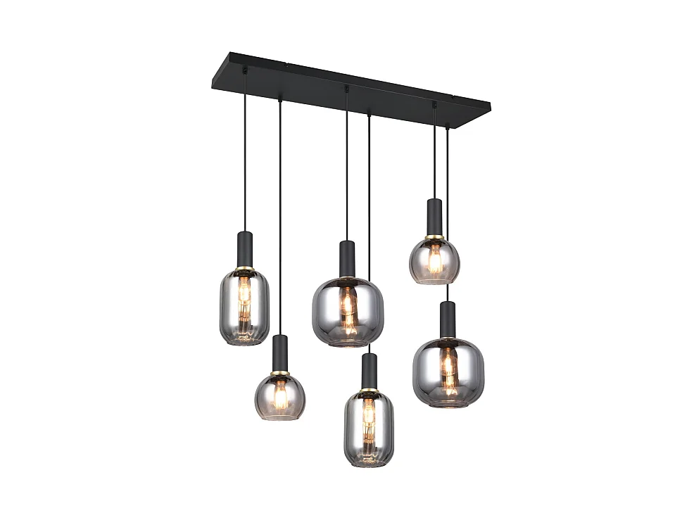 Suspension six lampes 92 cm Diva