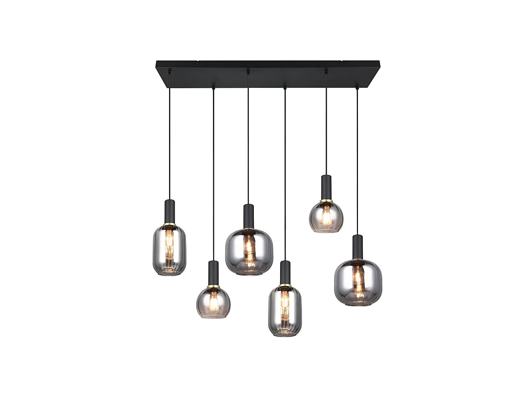 Suspension six lampes 92 cm Diva