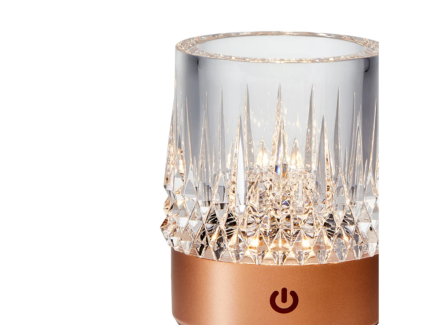 Lampe LED rechargeable LAX et verre - IP44