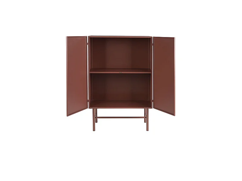 Meuble de rangement métal rouge Davis