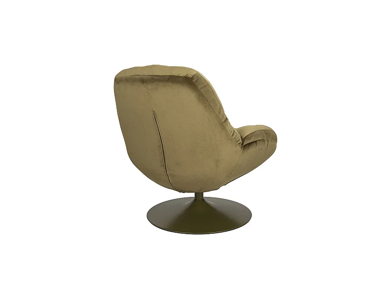 Fauteuil pivotant BEEFY en velours