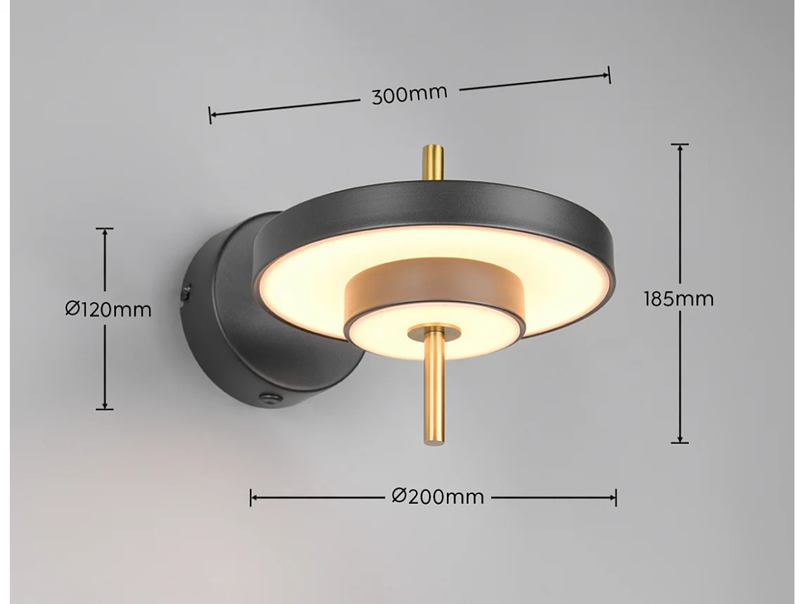 Applique LED Keaton Trio