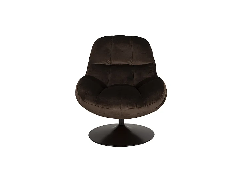 Fauteuil pivotant BEEFY en velours