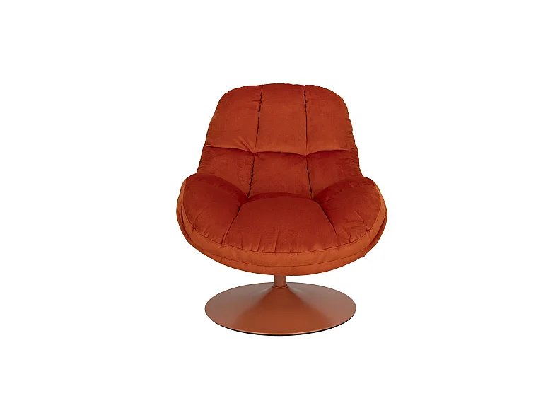 Fauteuil pivotant BEEFY en velours