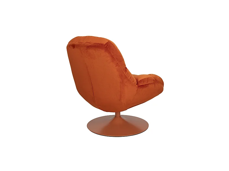 Fauteuil pivotant BEEFY en velours