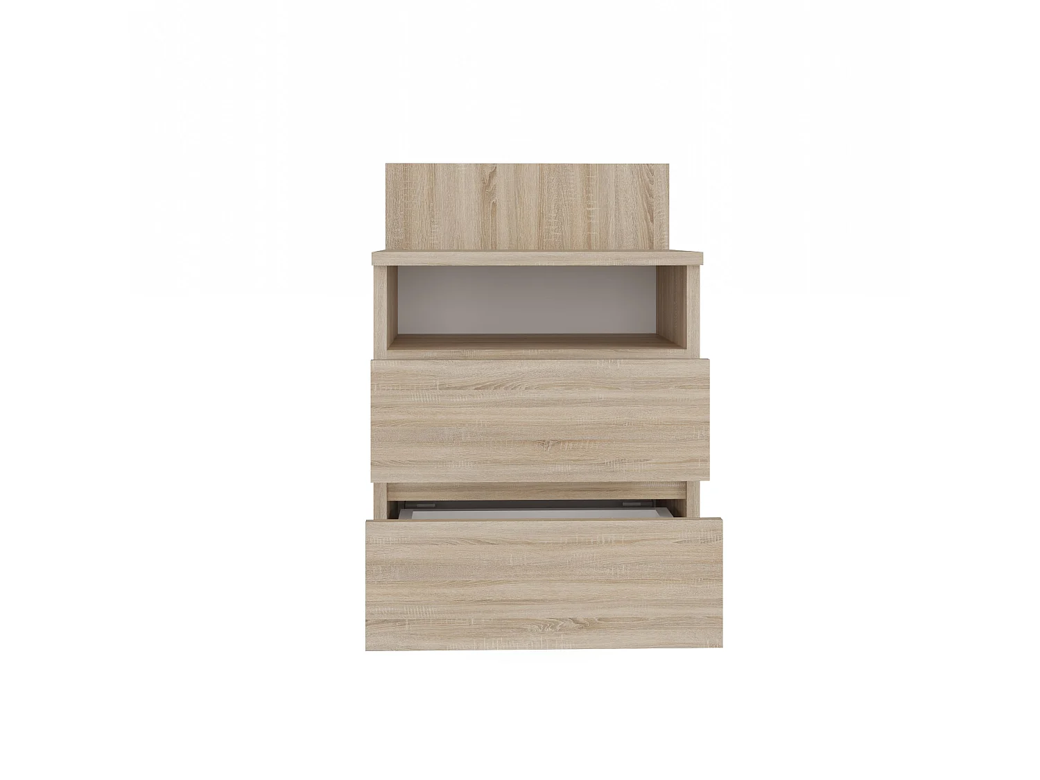Comodino 40x59 cm con cassetti rovere chiaro COT6