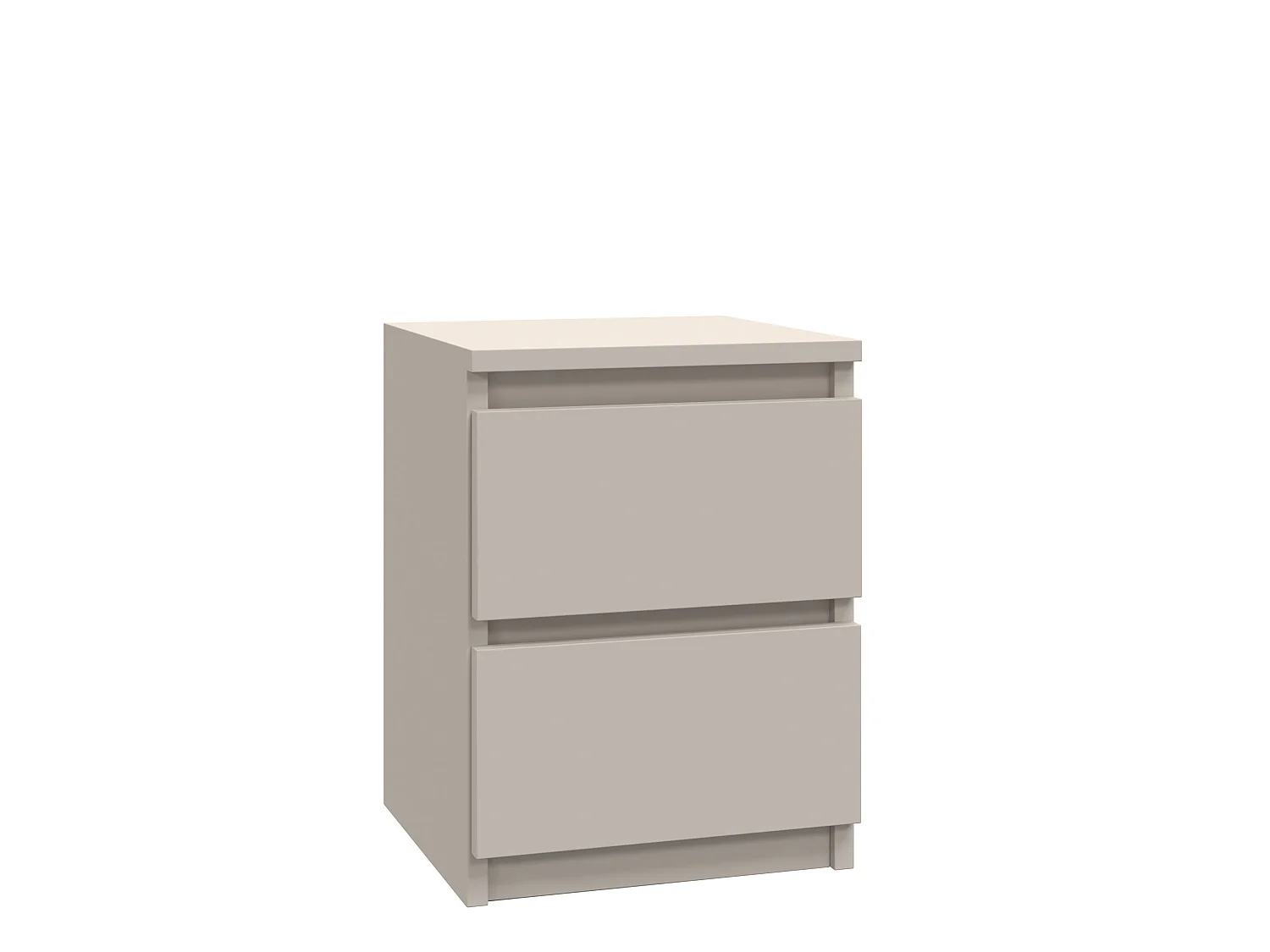 Comodino con 2 cassetti 30x40 cm beige COT7