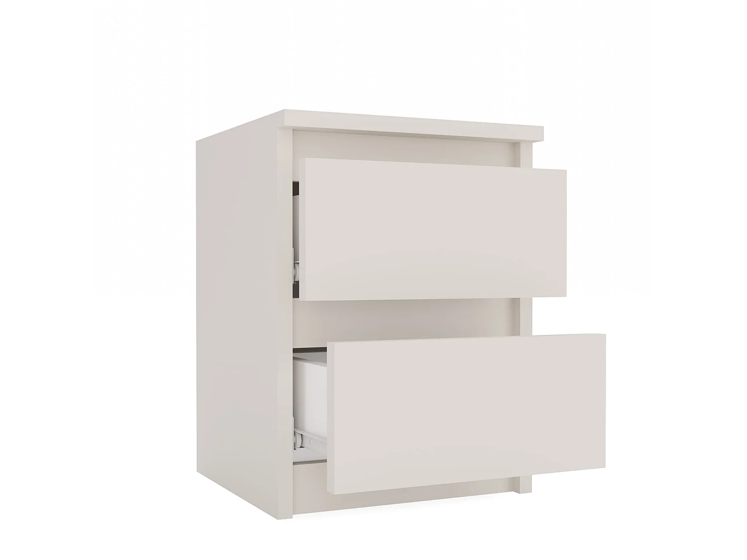 Comodino con 2 cassetti 30x40 cm beige COT7