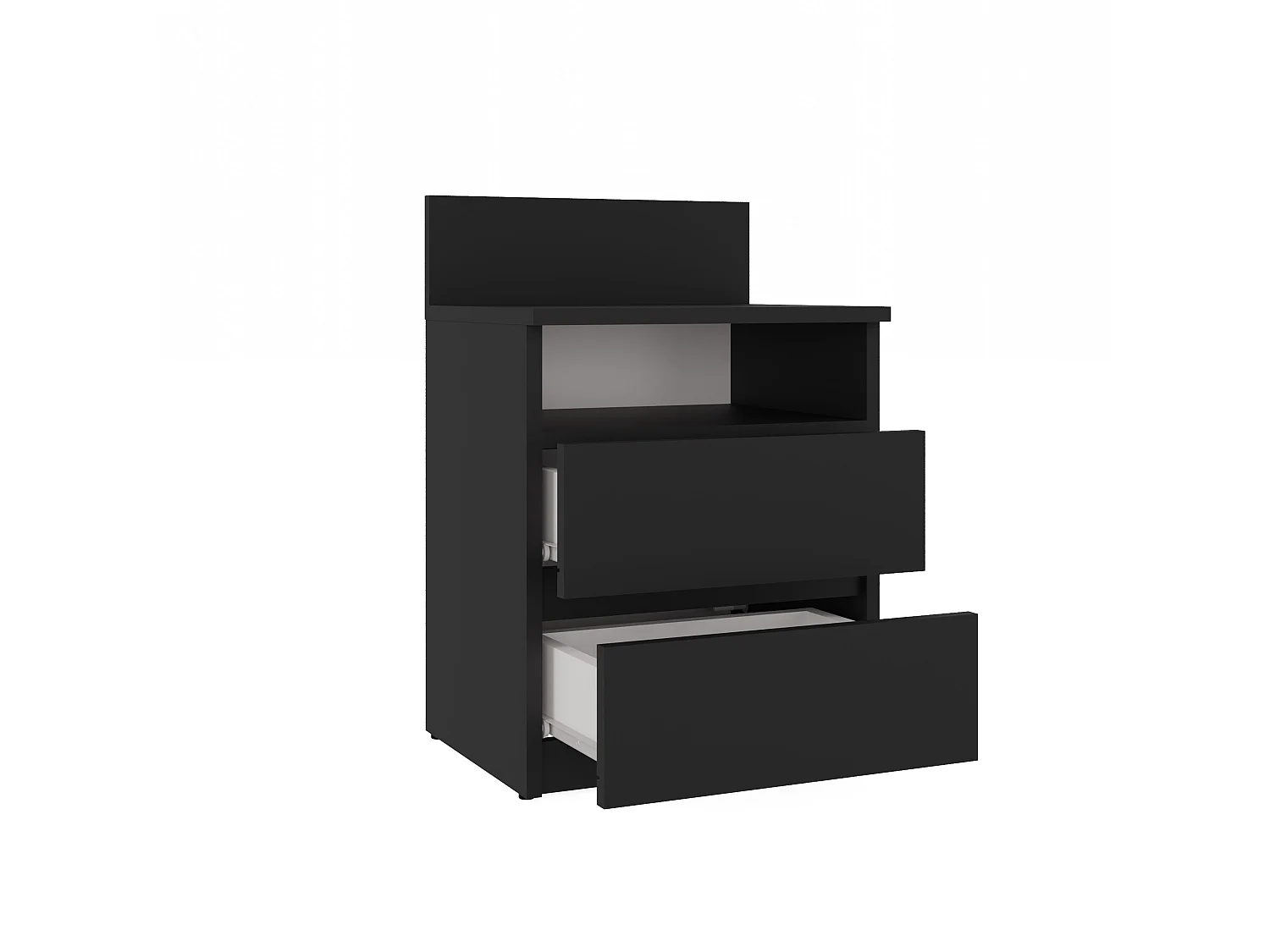 Comodino 40x59 cm con cassetti nero COT6
