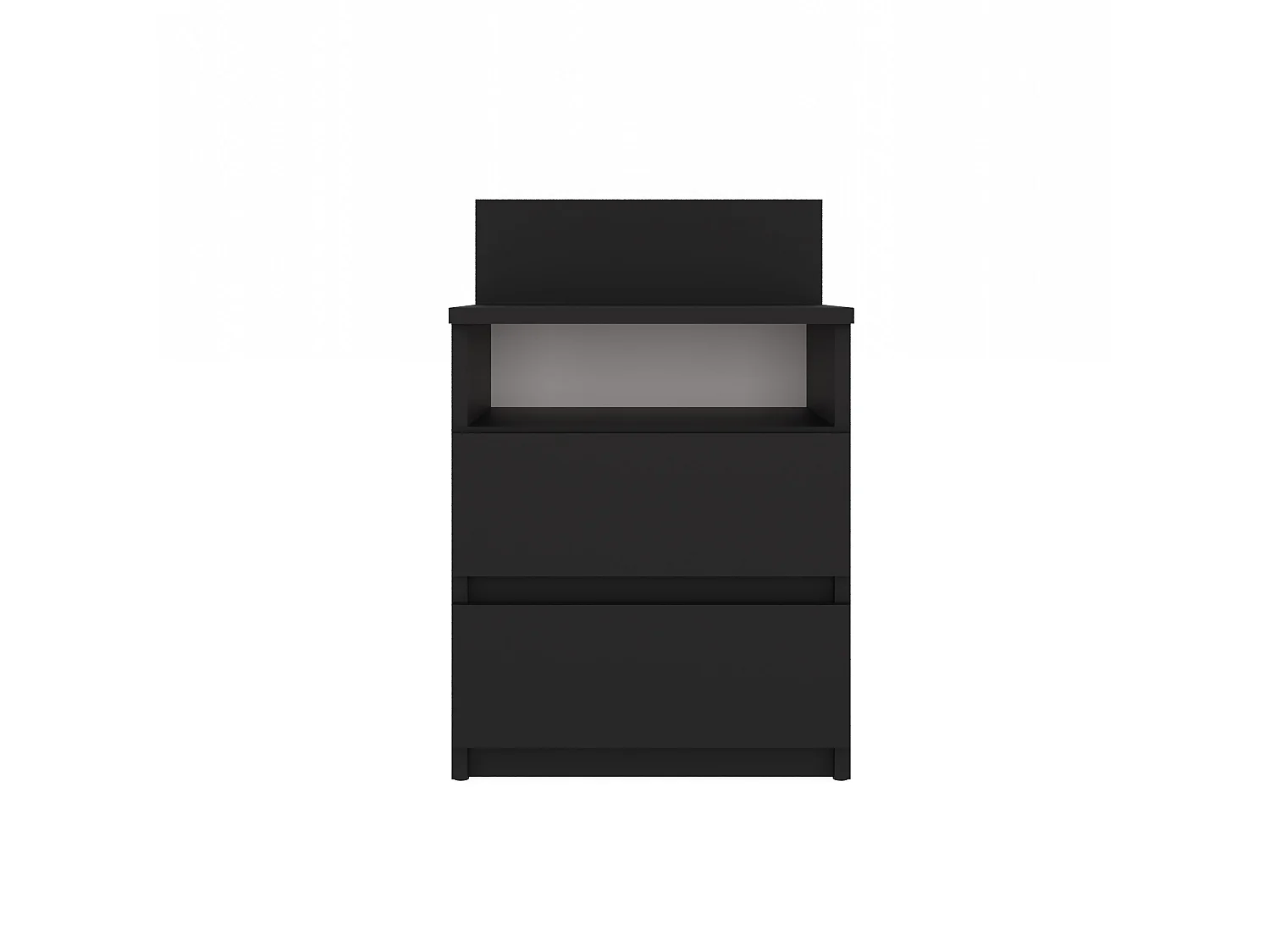 Comodino 40x59 cm con cassetti nero COT6