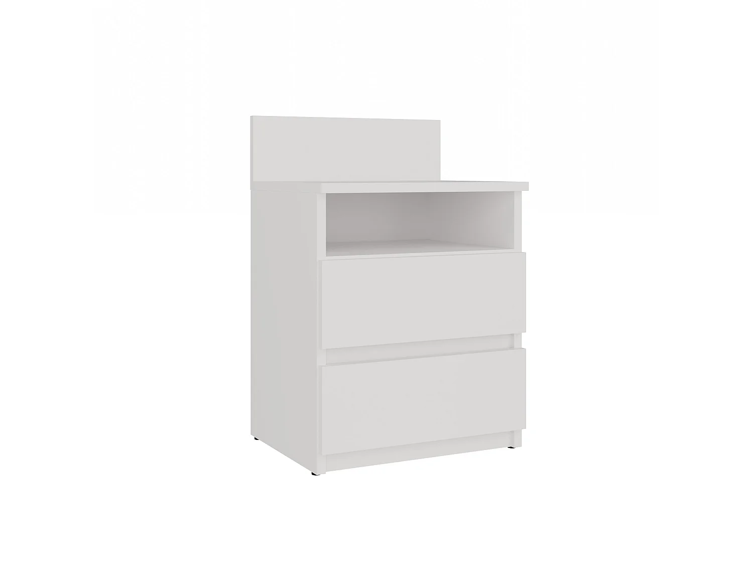 Comodino 40x59 cm con cassetti bianco COT6