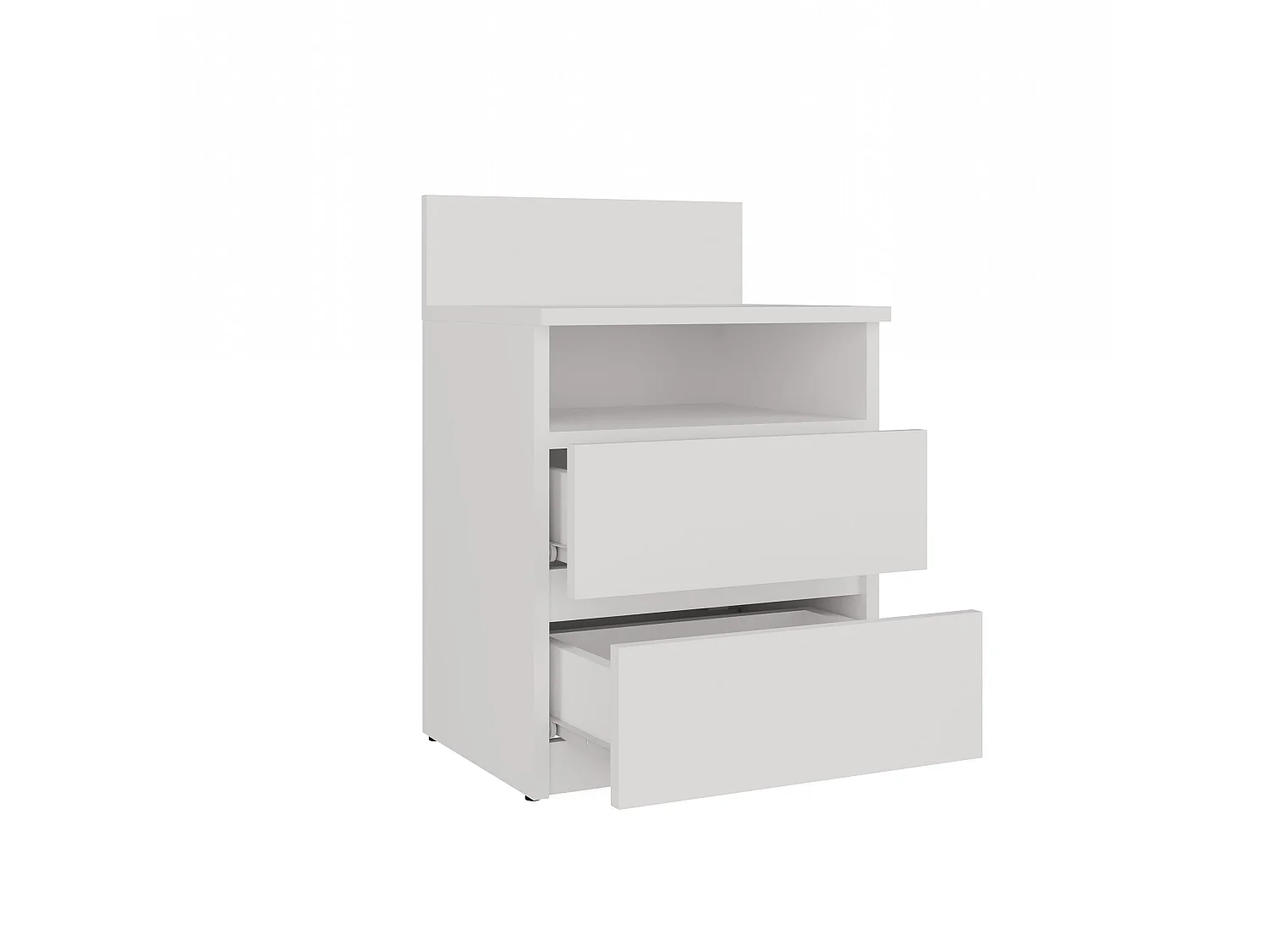 Comodino 40x59 cm con cassetti bianco COT6