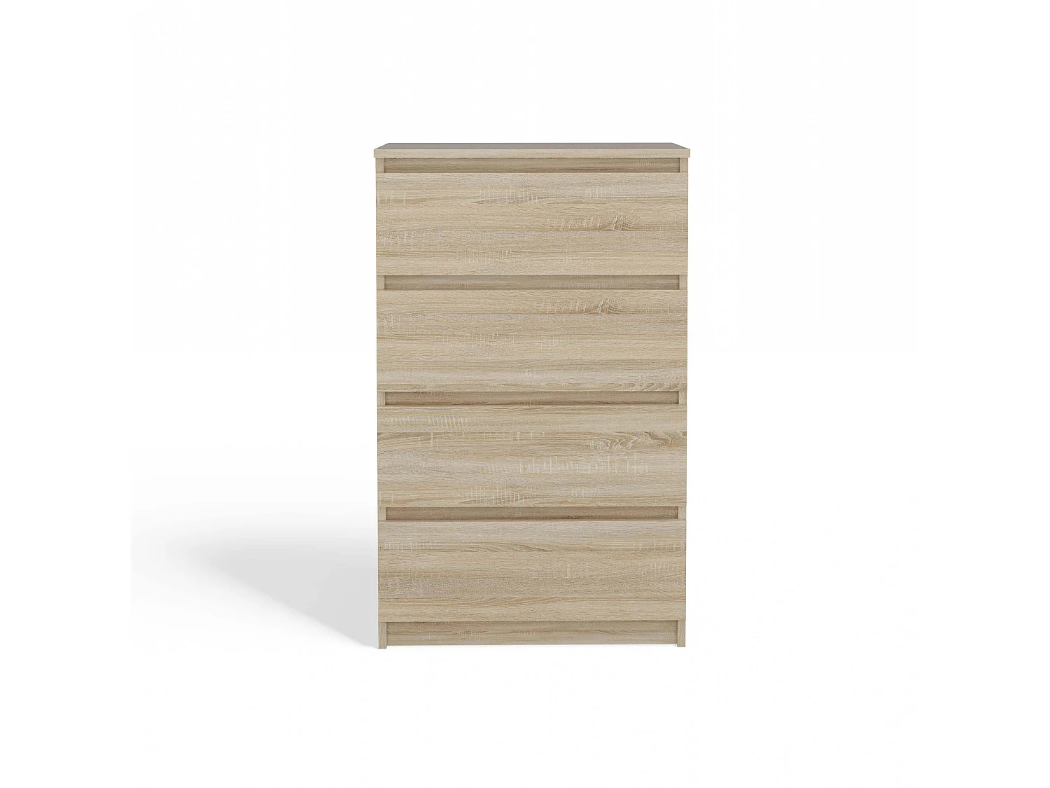 Cassettiera moderna con 4 cassetti 70x40x97cm rovere chiaro CMMT8