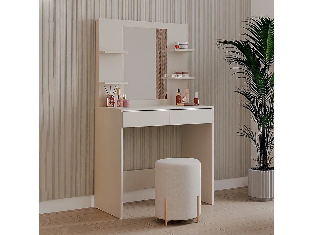 Toeletta da trucco moderna 81x150 cm beige cashmere TOT5