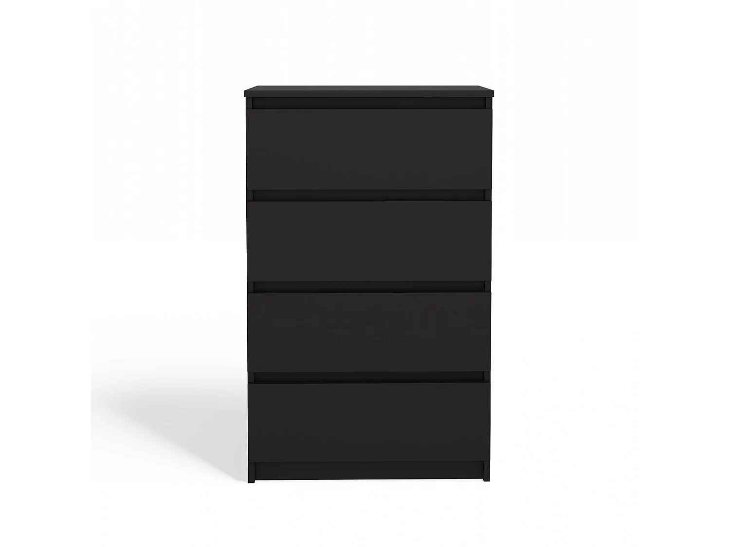 Cassettiera moderna con 4 cassetti 70x40x97cm nera CMMT8