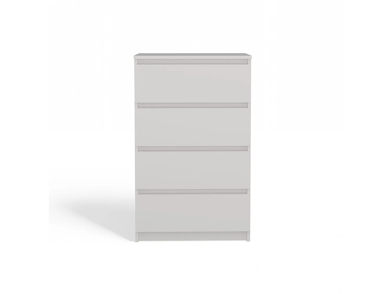 Cassettiera moderna con 4 cassetti 70x40x97cm bianca CMMT8