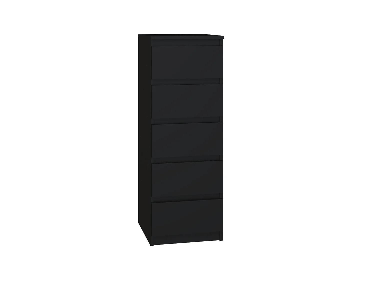 Cassettiera con 5 cassetti 40x45x111 cm nera CMMT14