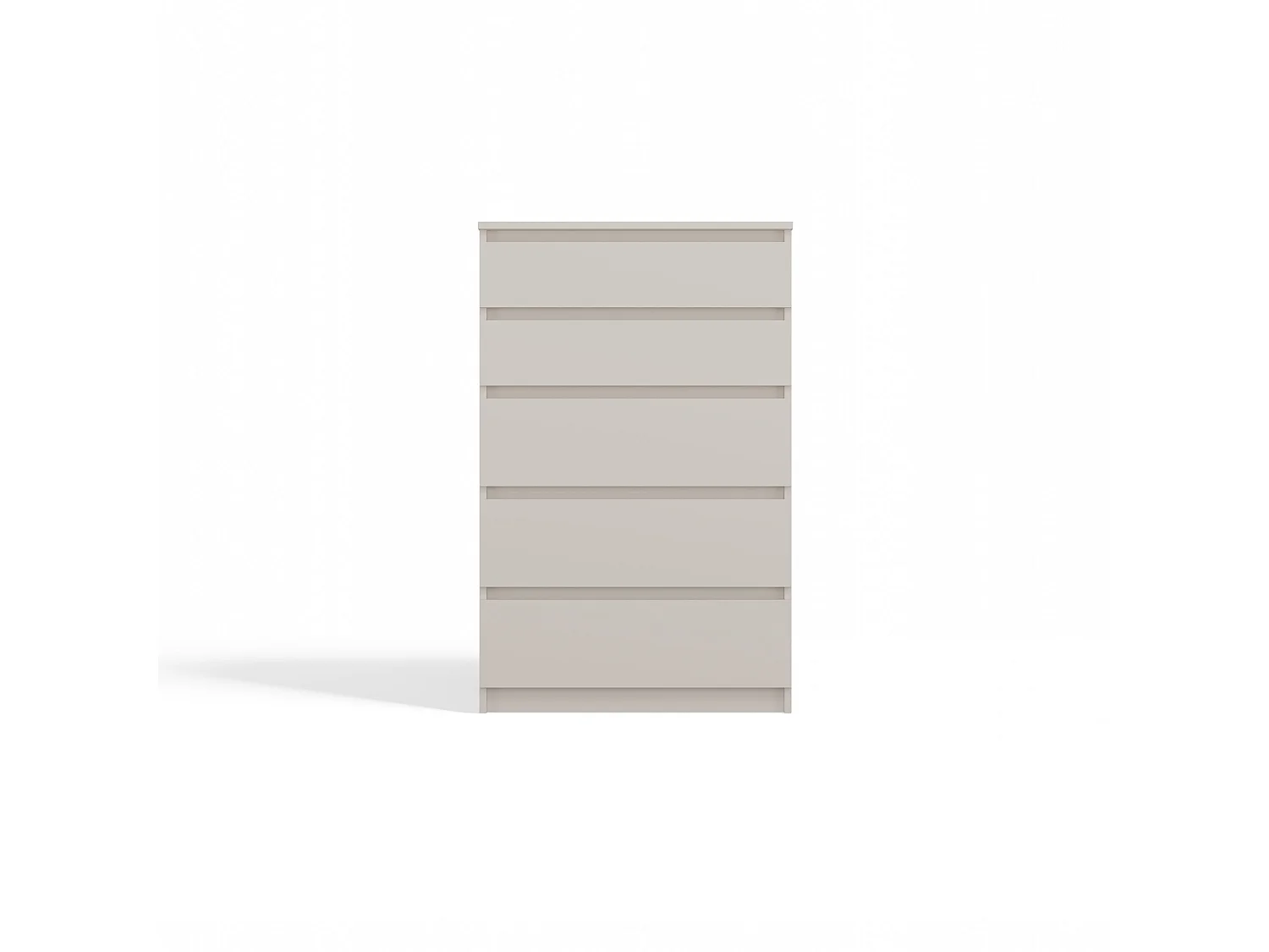 Cassettiera moderna con 5 cassetti 70x40x109 cm beige CMMT9