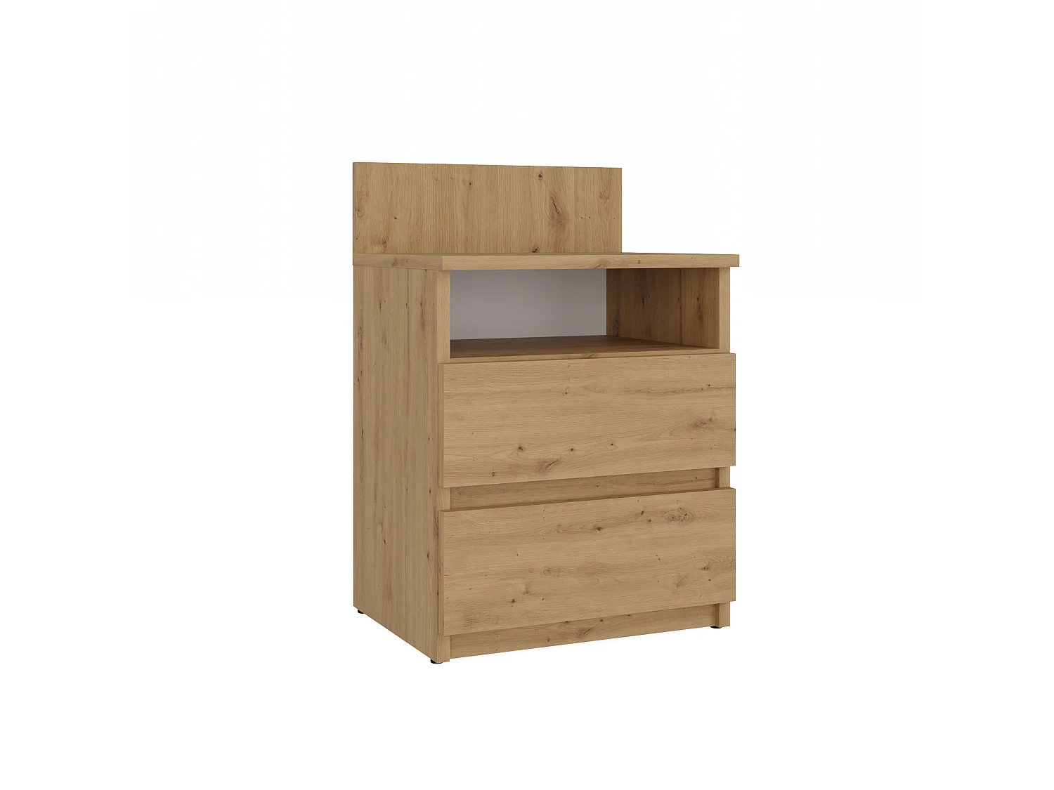 Comodino 40x59 cm con cassetti rovere COT6