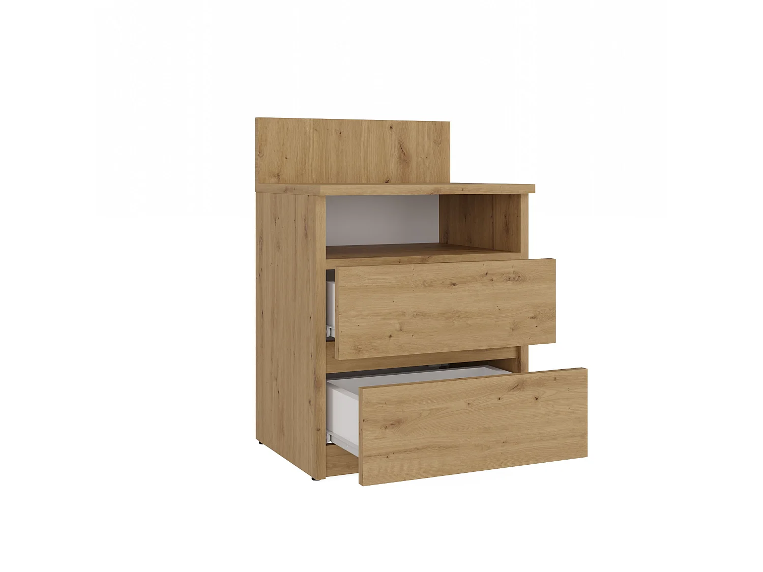 Comodino 40x59 cm con cassetti rovere COT6