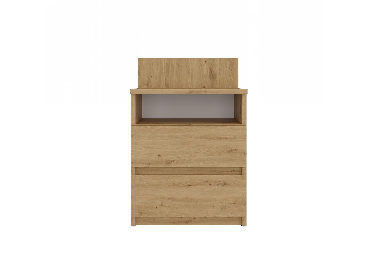 Comodino 40x59 cm con cassetti rovere COT6