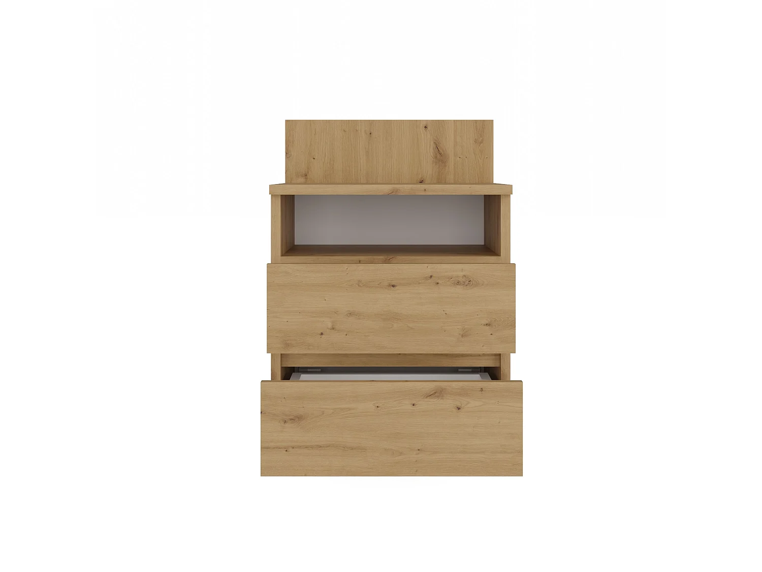 Comodino 40x59 cm con cassetti rovere COT6