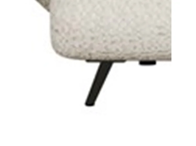 Divano letto 3 posti 248 cm in tessuto beige gambe nere DT2