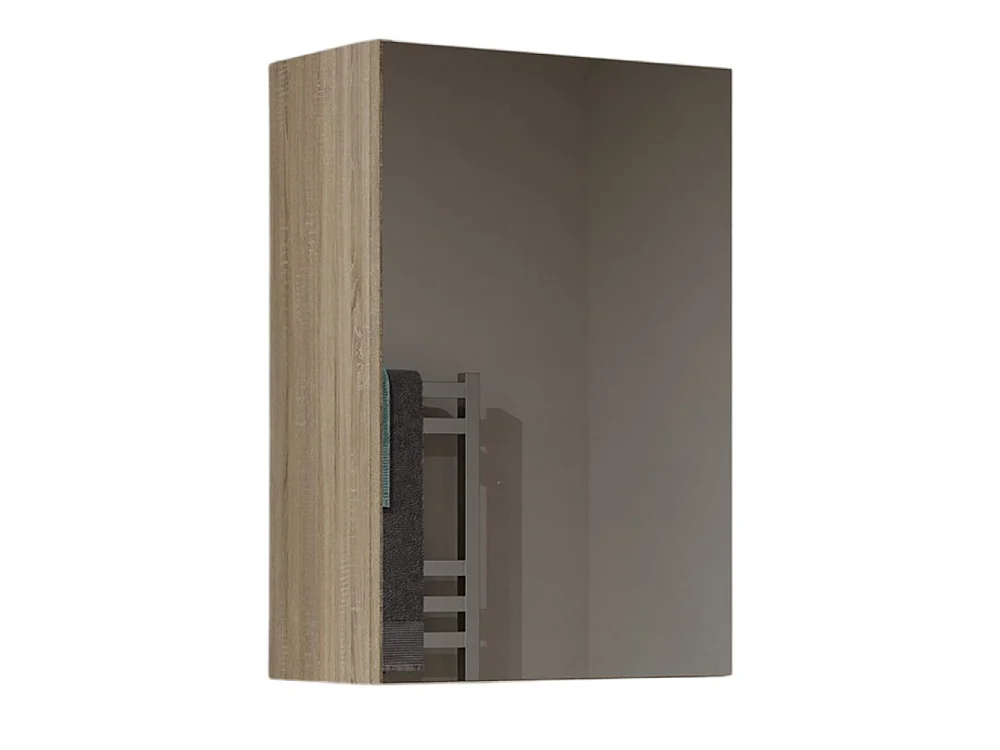 Specchio contenitore da bagno 40x60 cm con 3 ripiani rovere chiaro SPT3