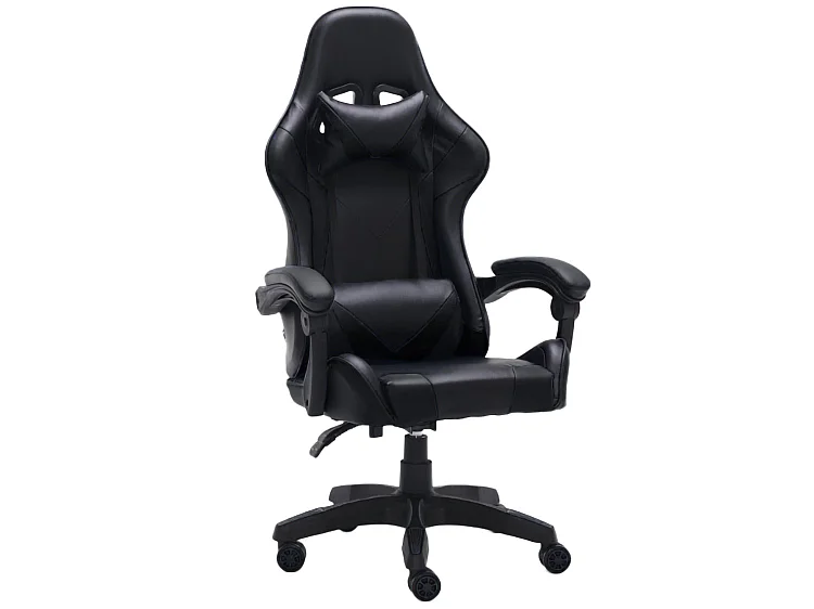 Sedia gaming con cuscini regolabili nera ST6