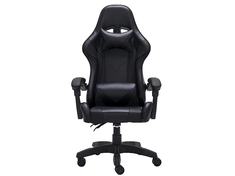 Sedia gaming con cuscini regolabili nera ST6