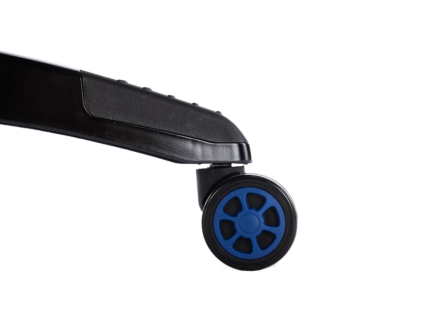Sedia da ufficio e gaming ergonomica in ecopelle blu/nera ST7