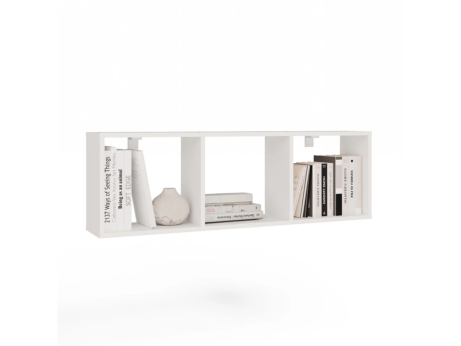 Mensola 110,5X35 cm reversibile bianco opaco MNT6