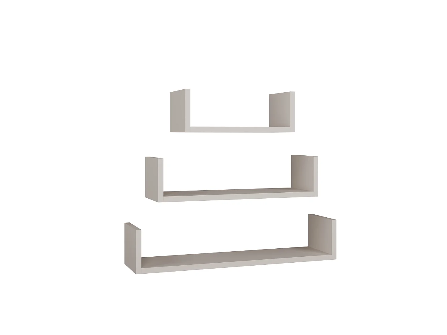 Set di mensole in diverse misure beige MNT2