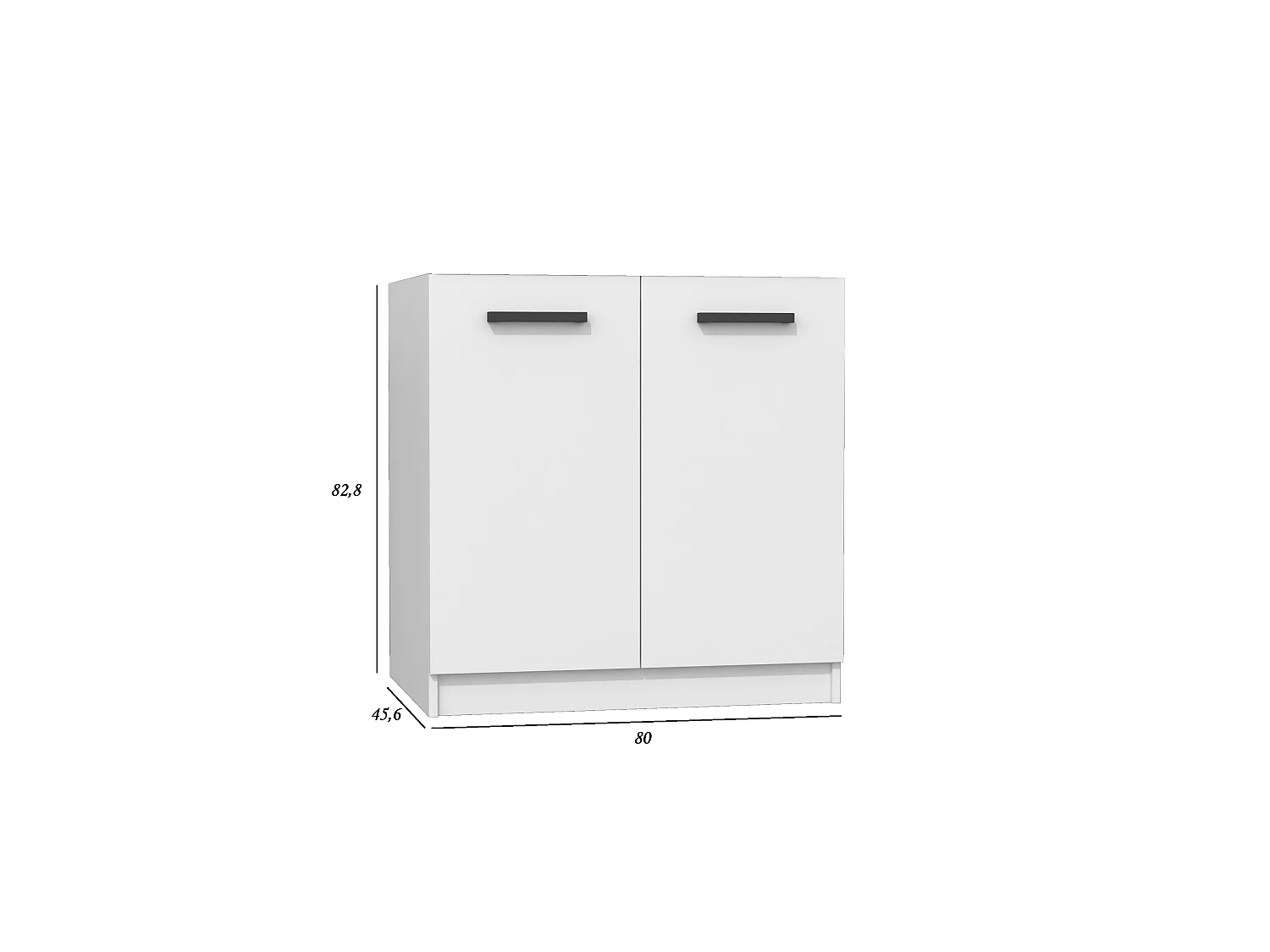 Cucina completa moderna e modulare bianca e rovere CTT1