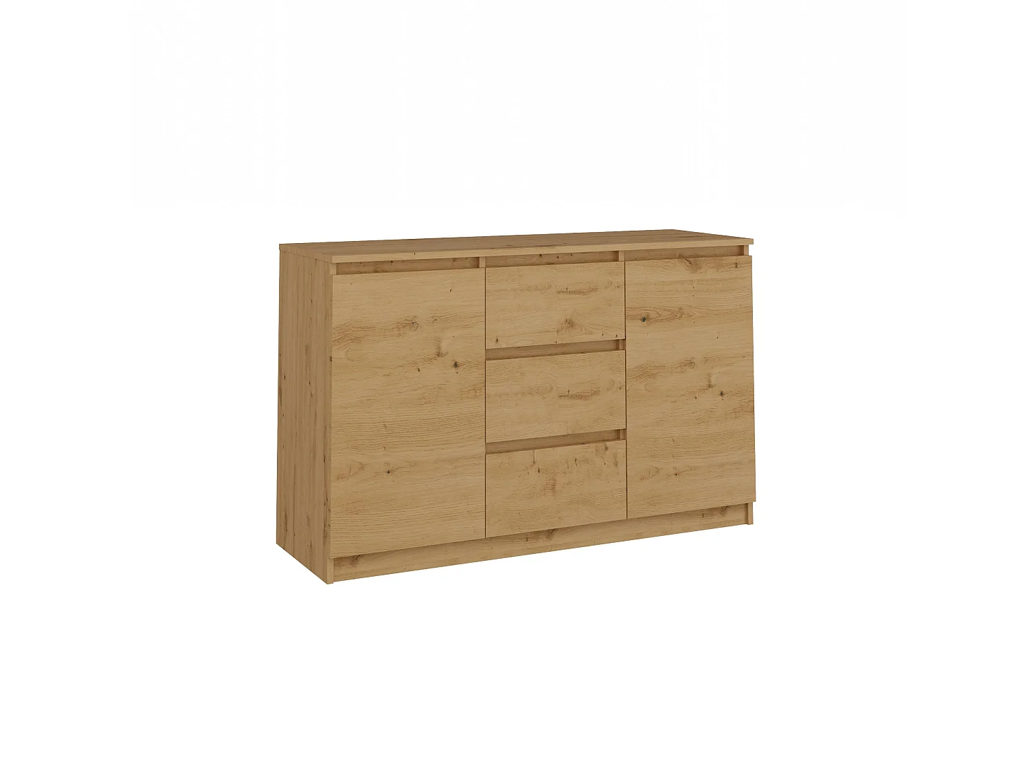 Madia 120 cm con cassetti e ante rovere MT8