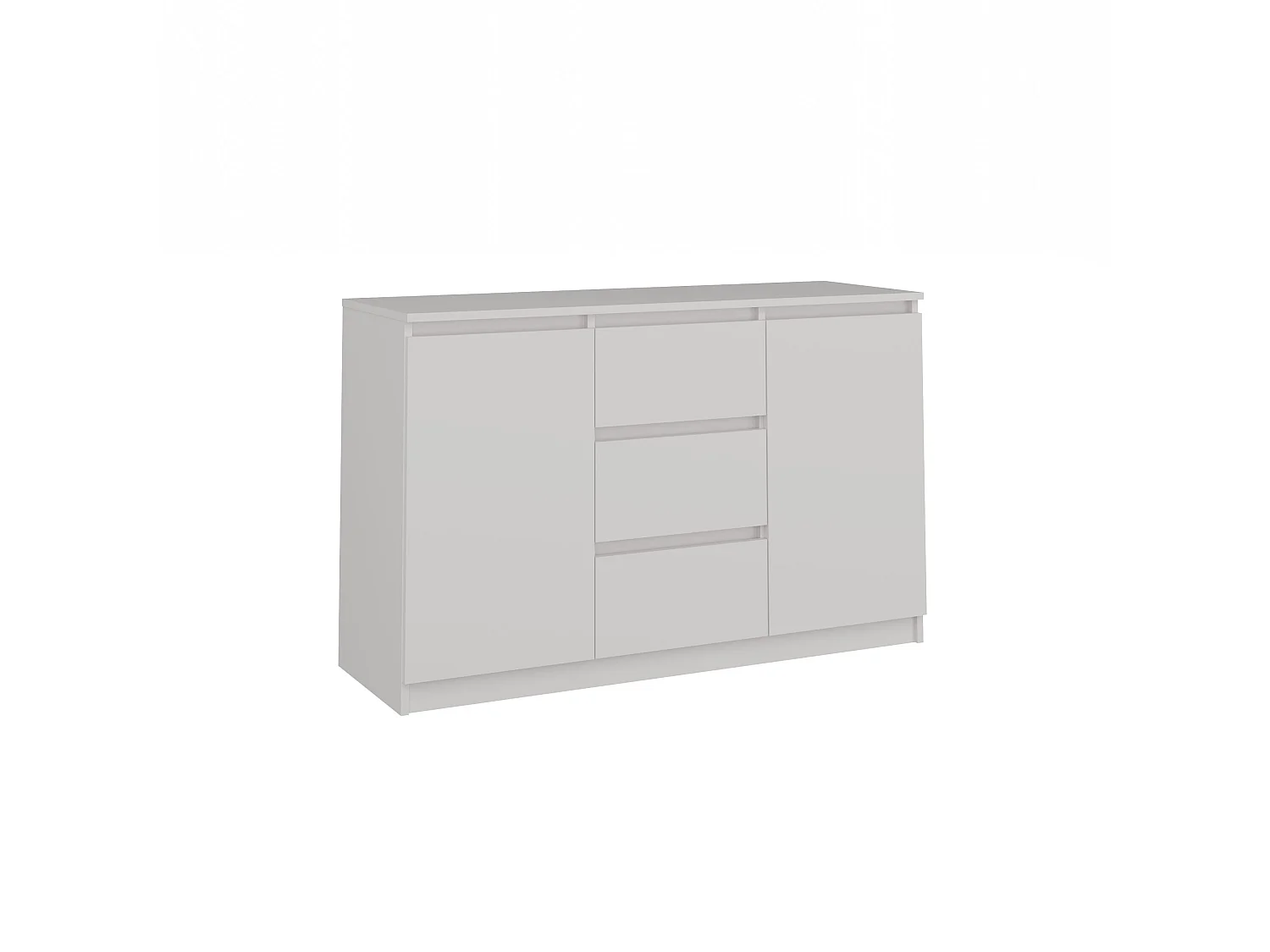 Madia 120 cm con cassetti e ante bianco MT8