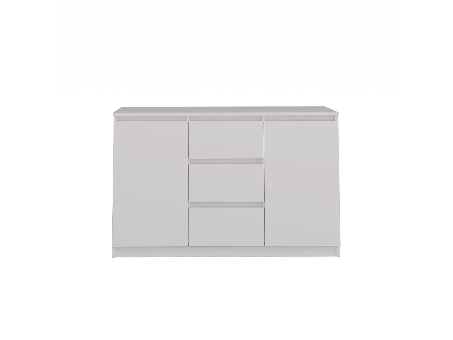Madia 120 cm con cassetti e ante bianco MT8