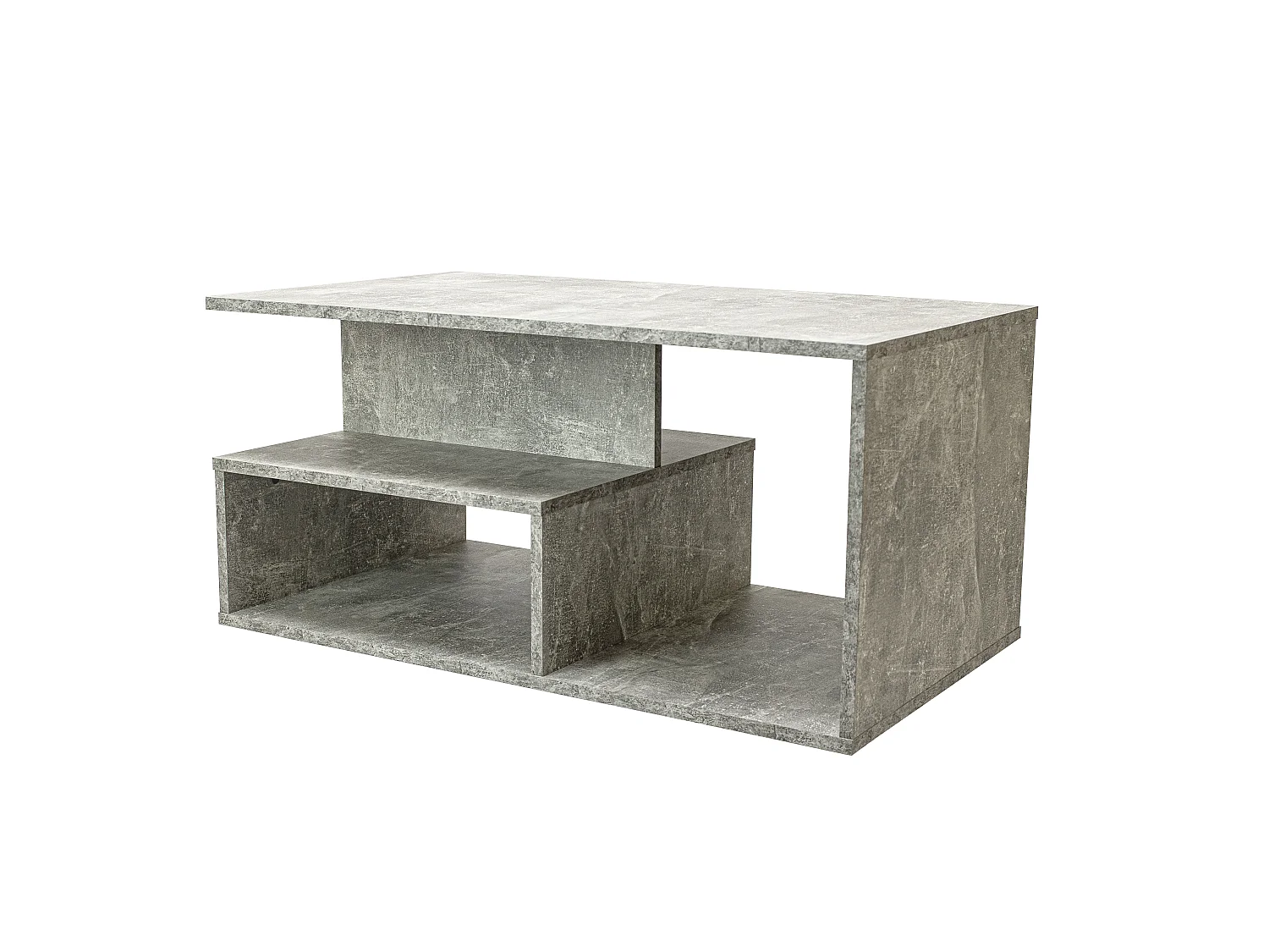 Tavolino da salotto moderno 91x51x43 cm cemento TST4