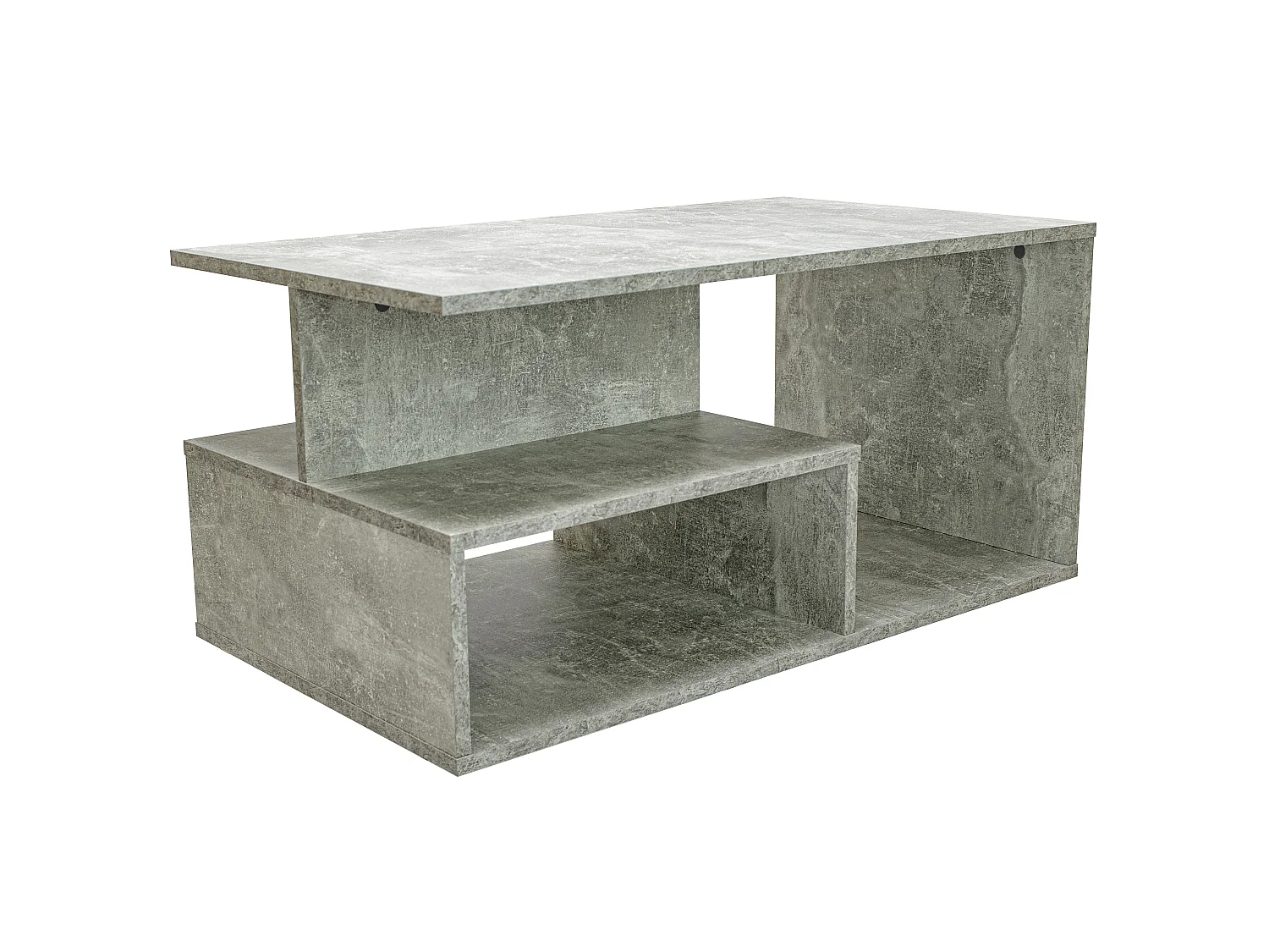 Tavolino da salotto moderno 91x51x43 cm cemento TST4