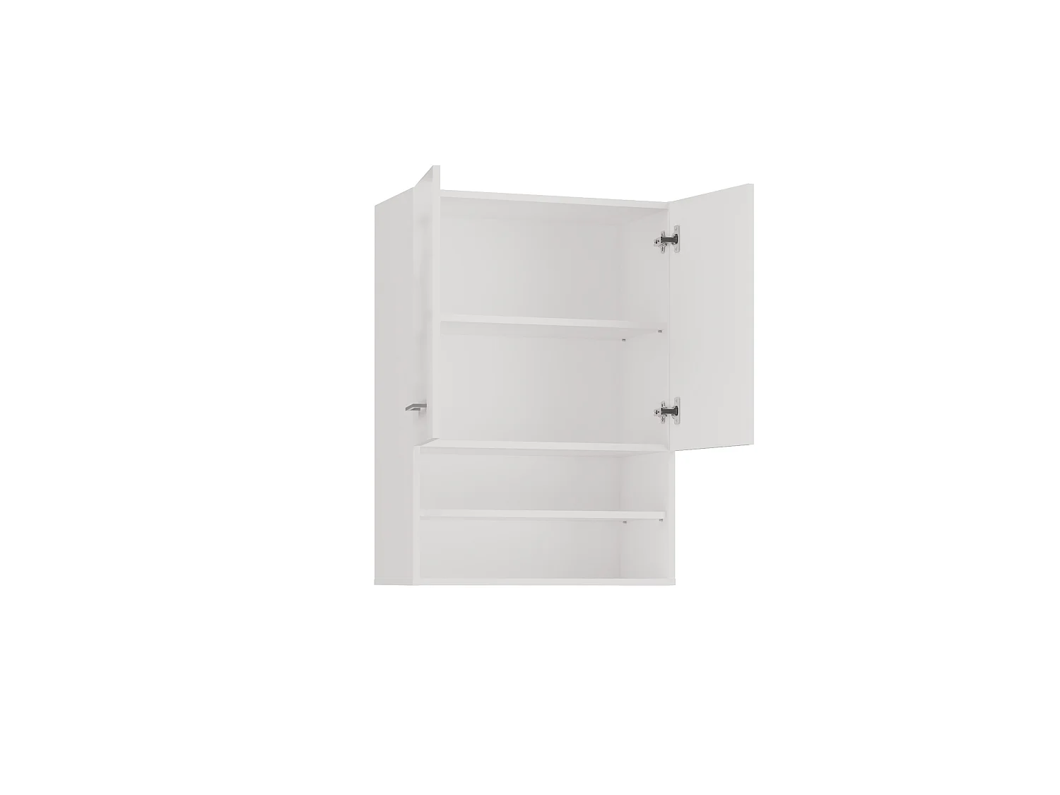 Pensile bagno 64x90x30 cm doppia anta bianco lucido PBT6