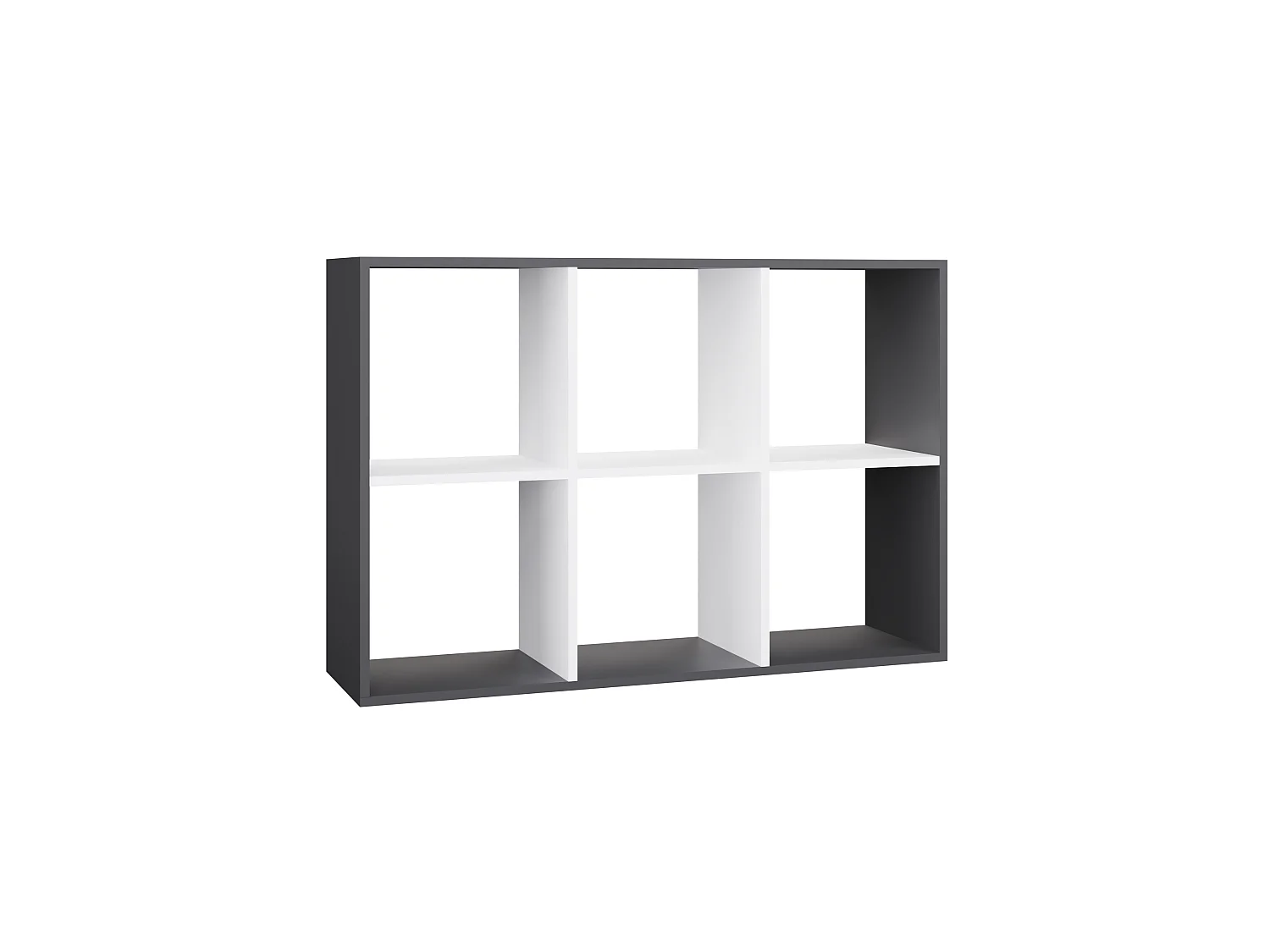 Libreria salvaspazio 110x75 cm bianco/antracite LBT14