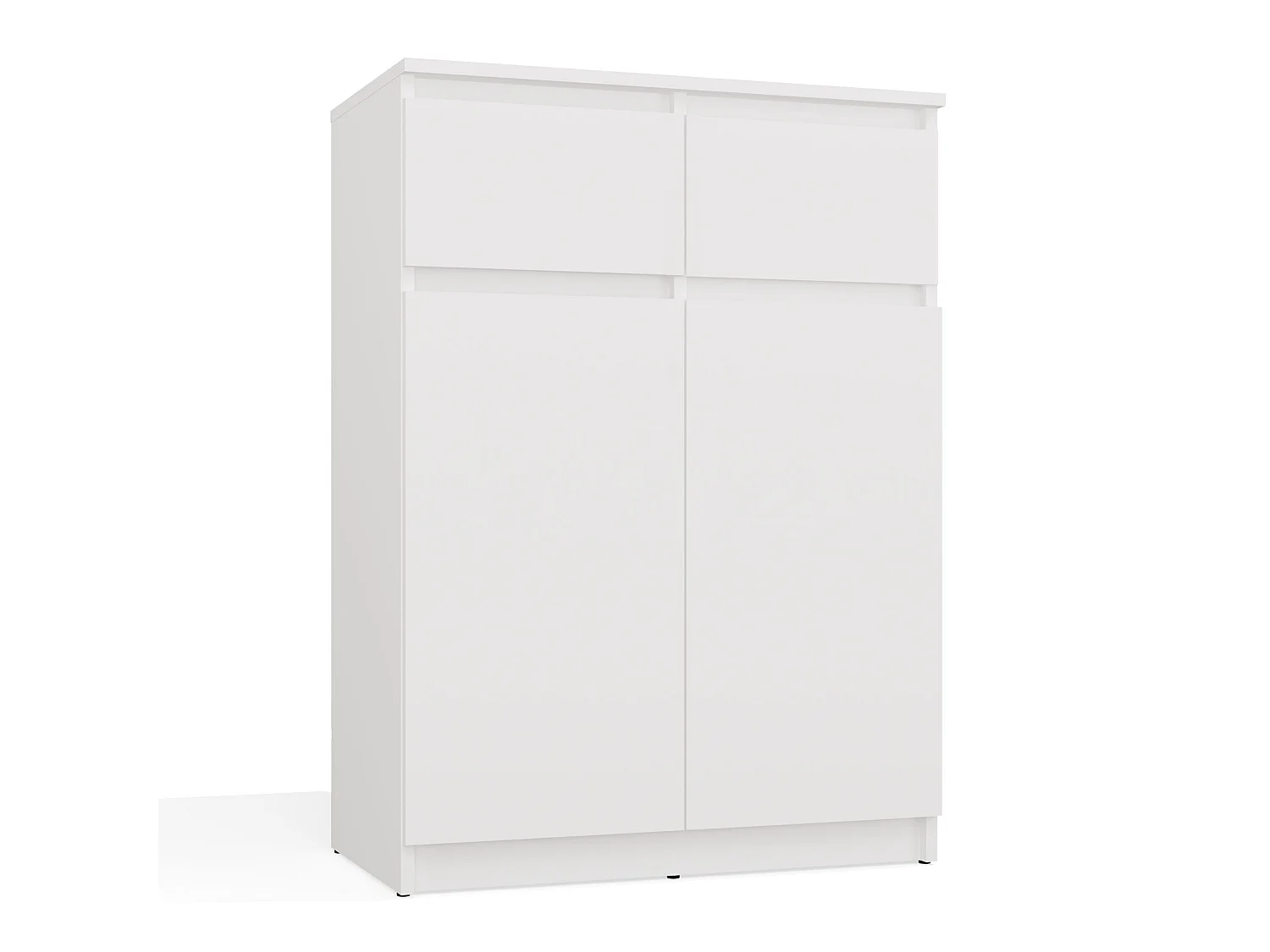 Mobile soggiorno multiuso 70x97 cm con ante e cassetti bianco opaco MMT5