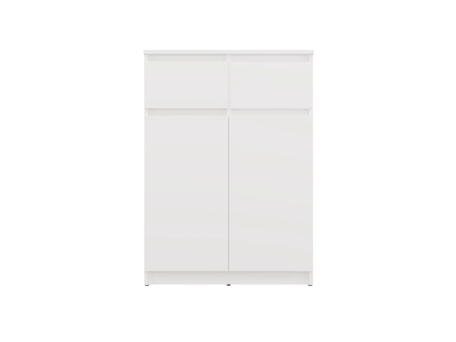 Mobile soggiorno multiuso 70x97 cm con ante e cassetti bianco opaco MMT5
