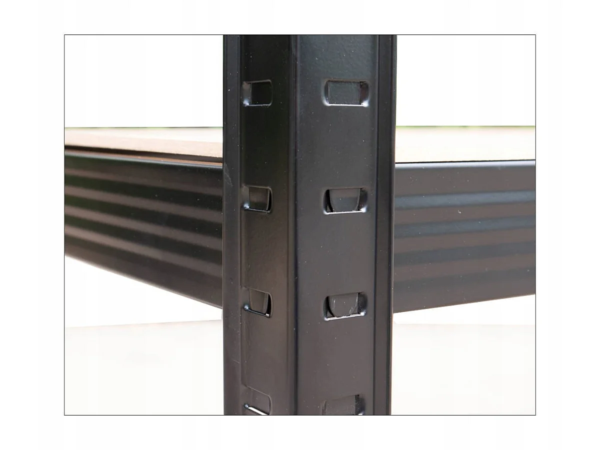Scaffale in metallo componibile 90x180x40 cm nero SFT5