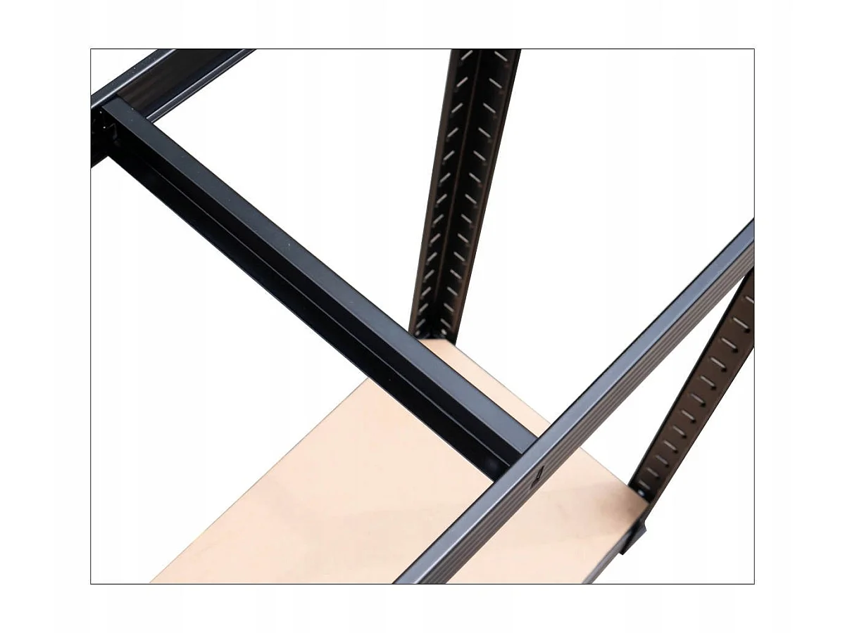 Scaffale in metallo componibile 90x180x40 cm nero SFT5
