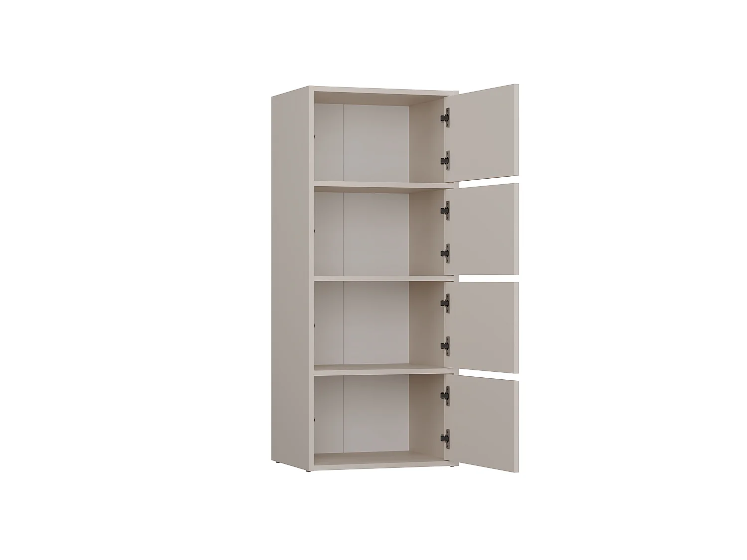 Mobile multiuso 50x119 cm con ante tip-on beige MMT1