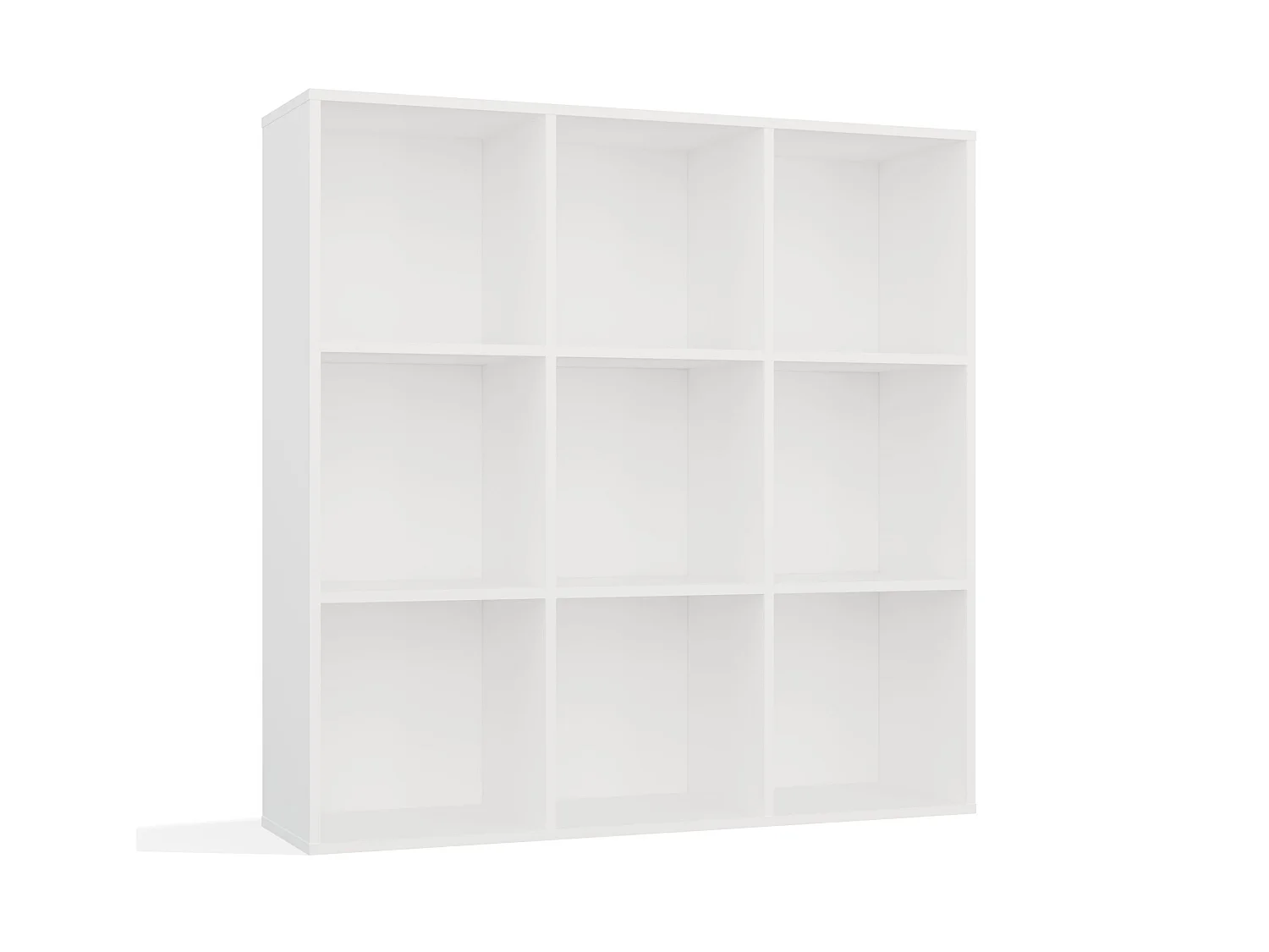 Libreria moderna 110,5 cm quadrata bianco opaco LBT16